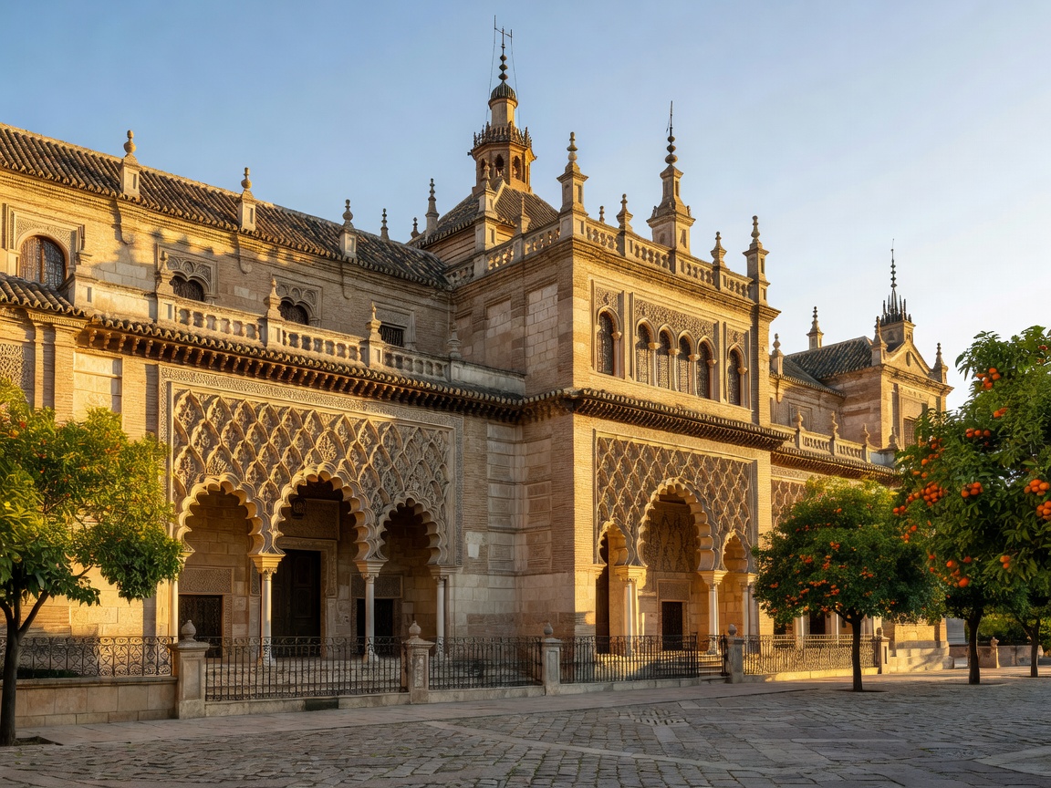 Historic Spanish architecture in Seville Spain
